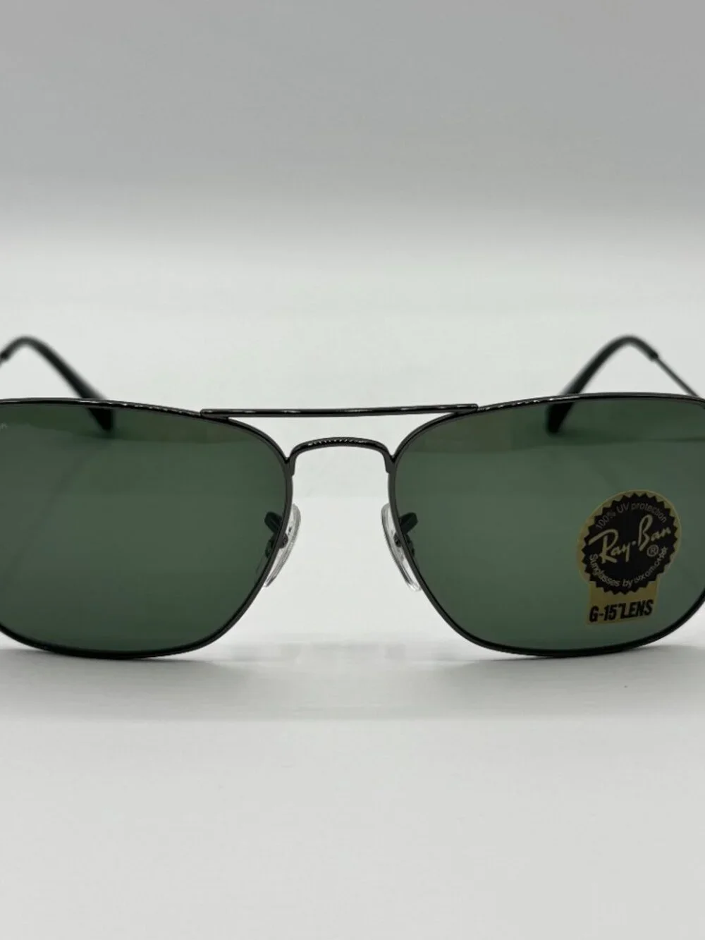 Ray-Ban RB3136 004 Caravan Sunglasses Gunmetal Frame with Green G-15 Lens